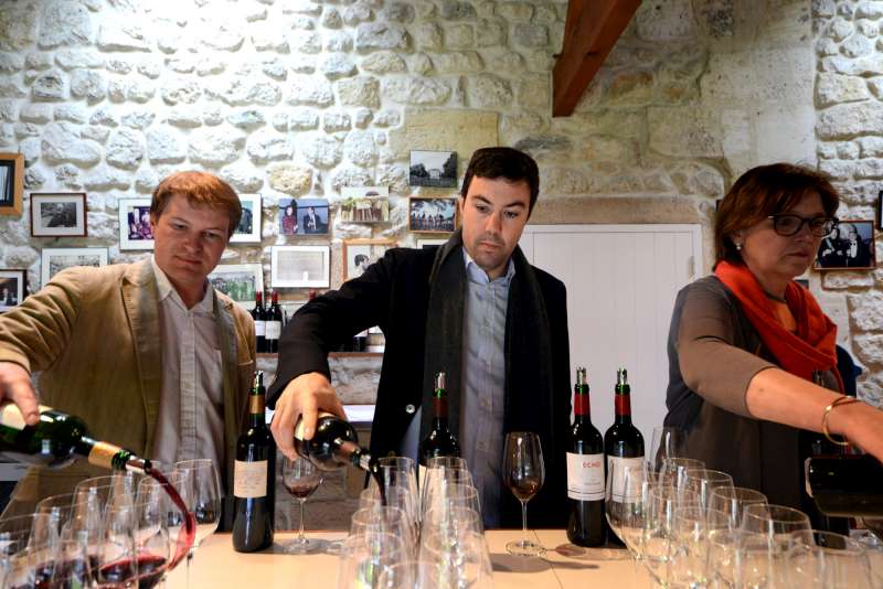 The Lynch Bages team pour their excellent 2012s